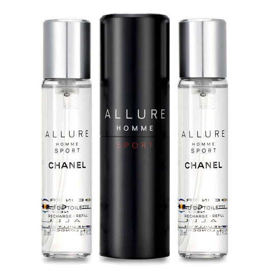 Chanel Allure Homme Sport Eau de Toilette Travel Spray 3 × 20mL