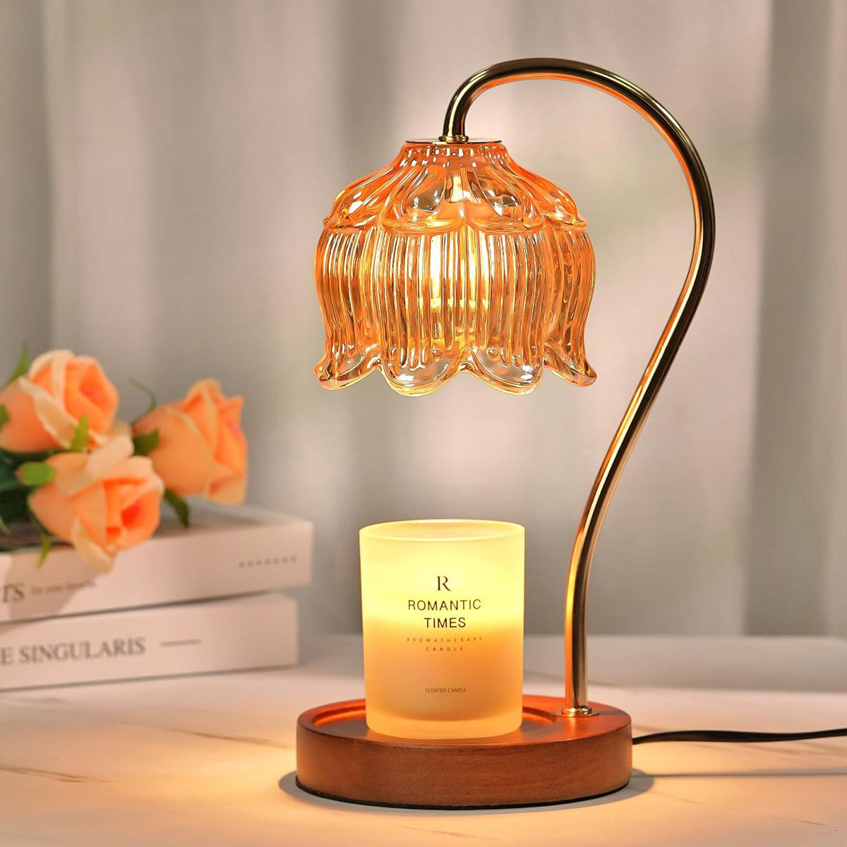 Candle Warmer Lamp with Timer & Dimmable Brightness