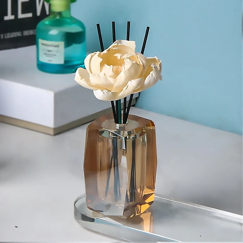 European Light Luxury Crystal Glass Diffuser Bottle