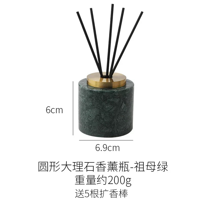 European Marble Aromatherapy Bottle Natural Stone Diffuser Decor Reed Diffuser