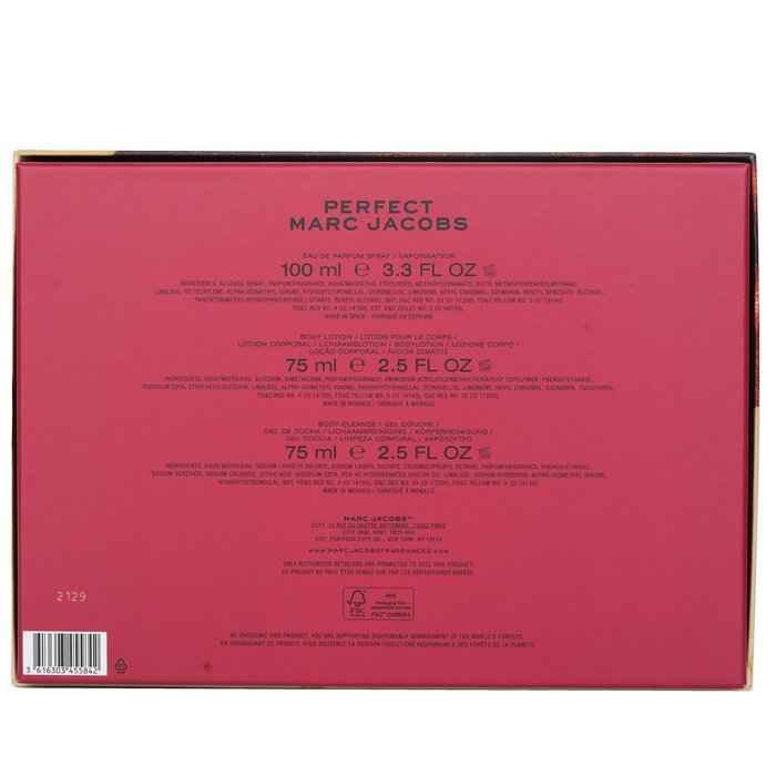 Marc Jacobs Perfect Eau de Parfum Gift Set 100mL + Lotion + Shower Gel