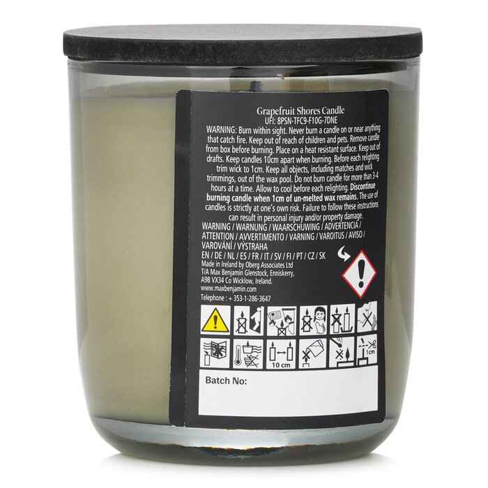 Max Benjamin Grapefruit Shores Natural Wax Candle 210g
