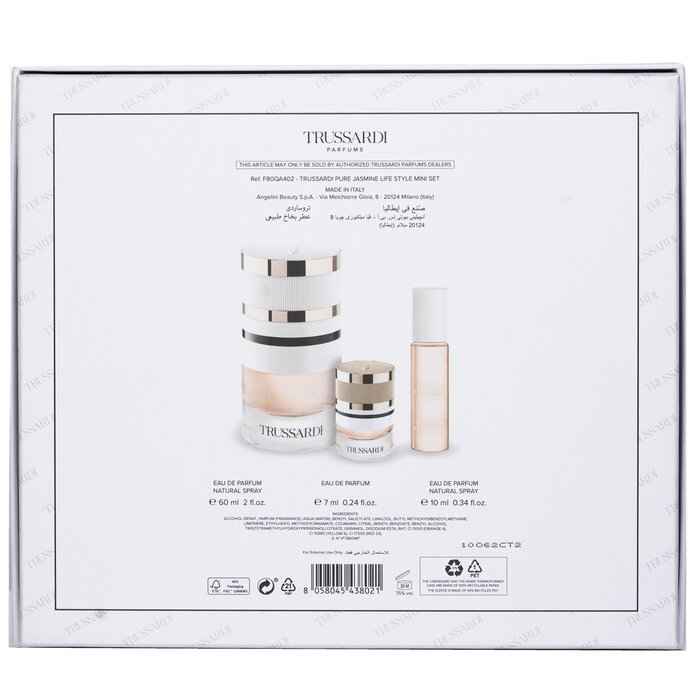 Trussardi Pure Jasmine Eau de Parfum Lifestyle Coffret 60mL + 10mL + 7mL