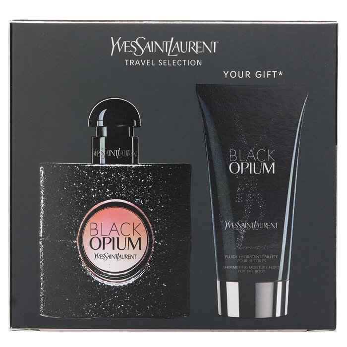 Yves Saint Laurent Black Opium Eau de Parfum Travel Gift Set 50mL + 50mL Body Fluid