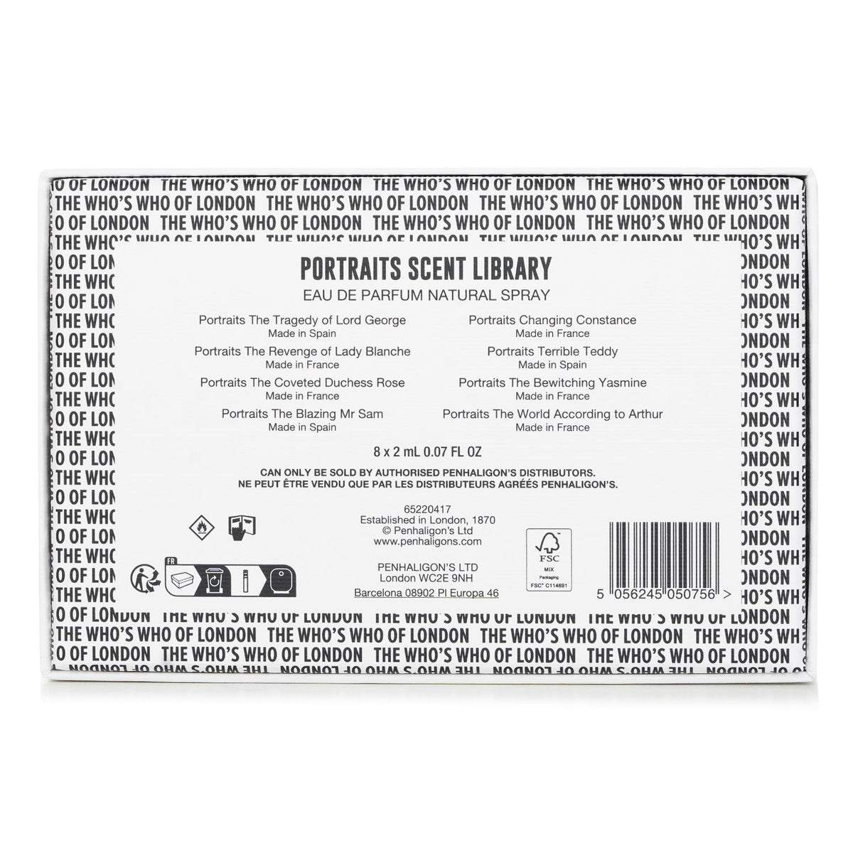 Penhaligon's Portraits Scent Library packaging and fragrances