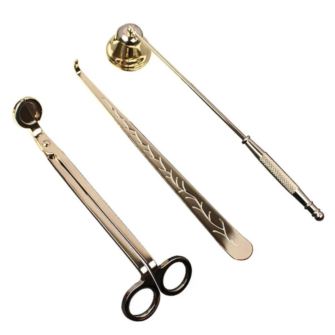 3PCS Wick Trimmer Candle Care Set Stainless Steel Home Essentials