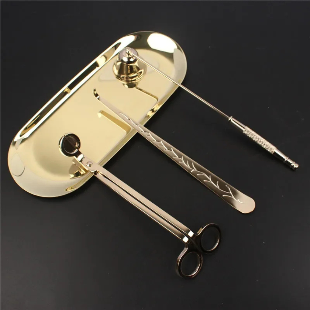 3PCS Wick Trimmer Candle Care Set Stainless Steel Home Essentials