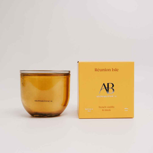 Aromabotanical Reunion Isle – French Vanilla & Soft Musk Scented Candle 400g