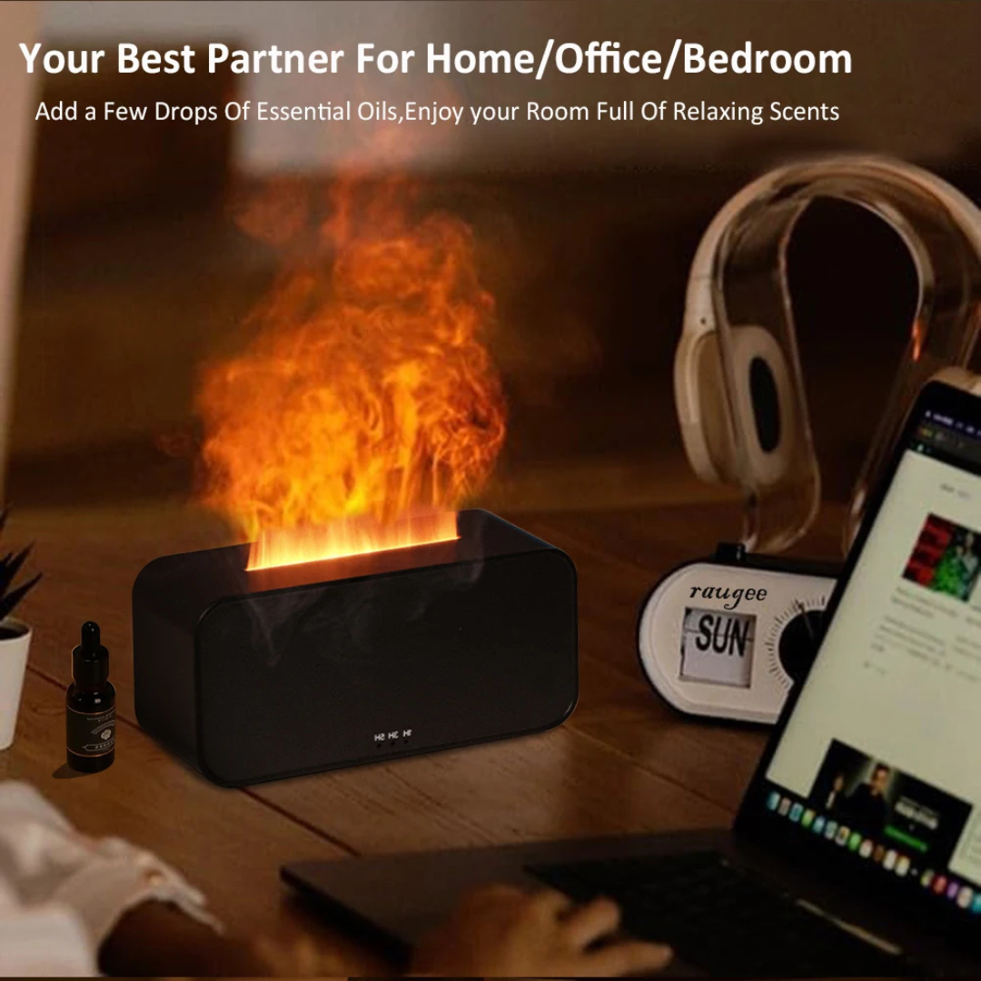 Air Aroma Humidifier & Mini Flame Diffuser