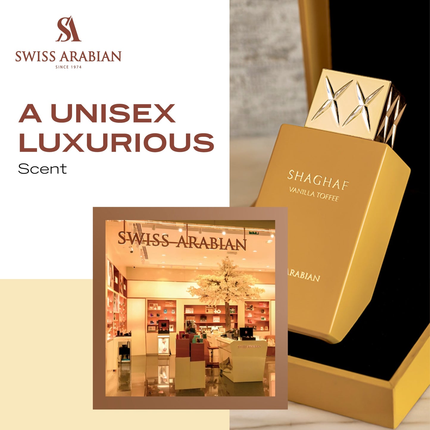 Swiss Arabian Shaghaf Vanilla Toffee Eau de Parfum Gourmand Amber 75mL image 5