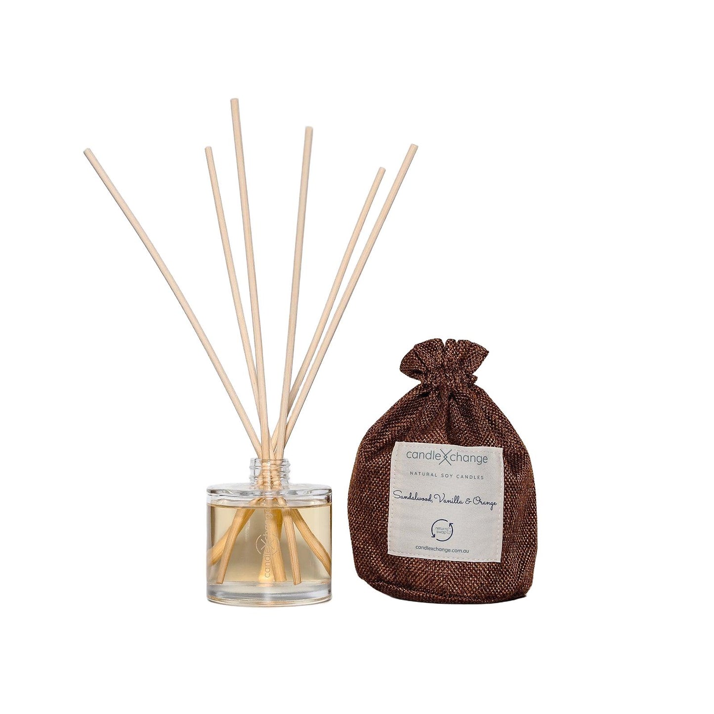 CandleXchange Sandalwood, Orange & Vanilla Reed Diffuser 200mL