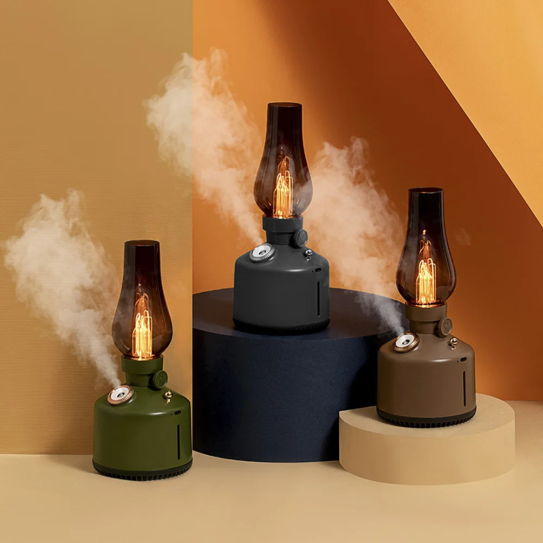 Candlelight Retro Lamp Air Humidifier & Aroma Diffuser
