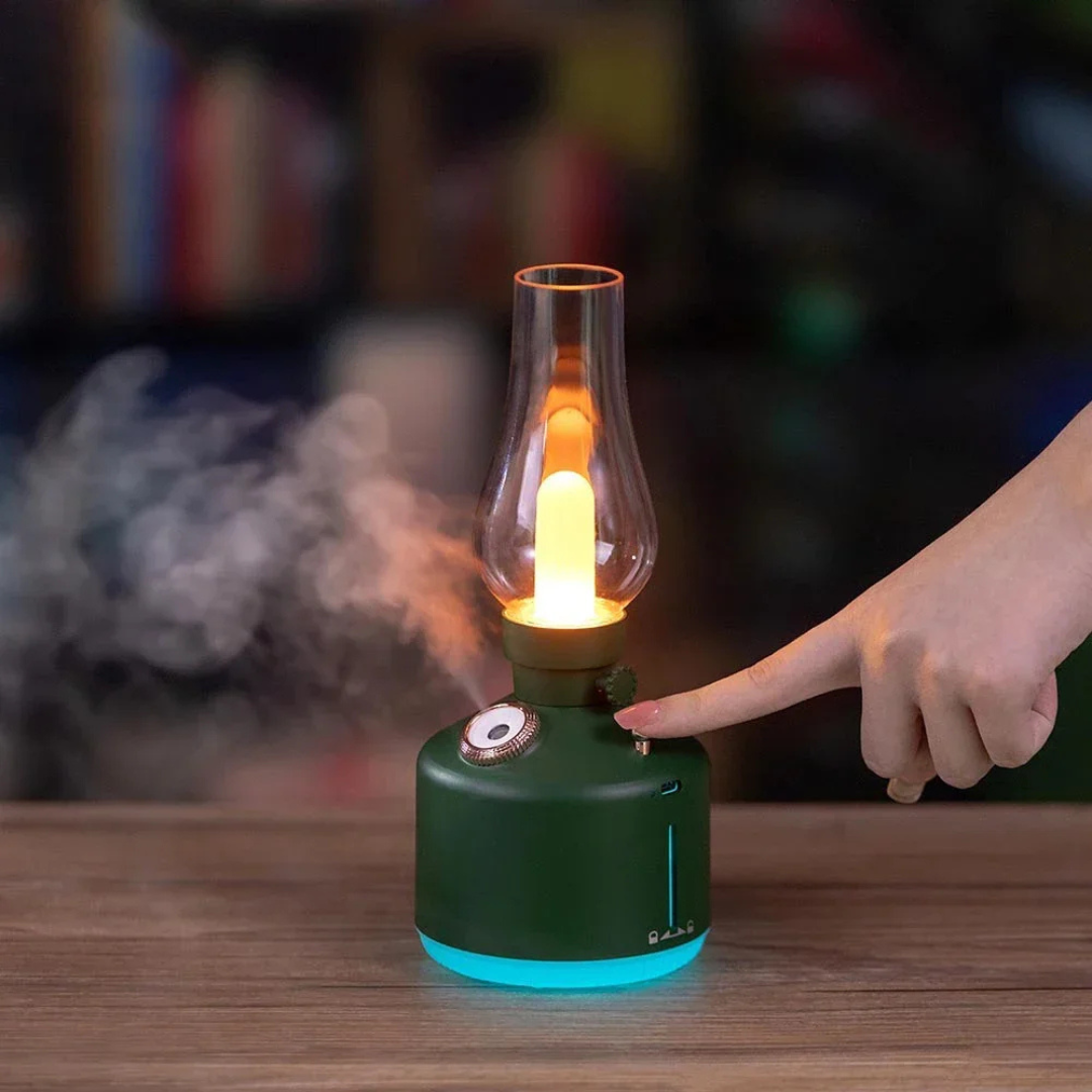 Candlelight Retro Lamp Air Humidifier & Aroma Diffuser