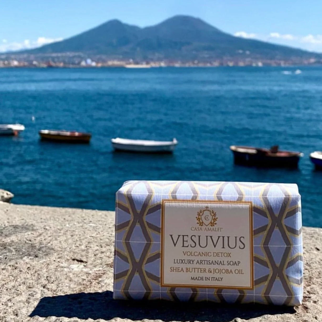 Casa Amalfi Vesuvius Detox Body Soap Volcanic Detox Set of 3 × 150g