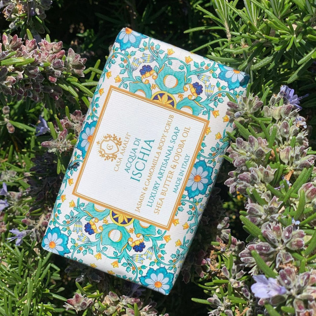 Casa Amalfi Acqua Di Ischia Body Scrub Jasmin & Sea Salt Set of 3 × 150g