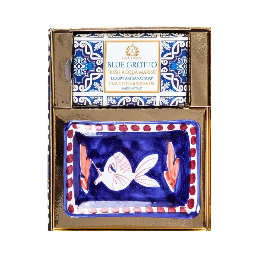 Casa Amalfi Blue Grotto Single Gift Set Aqua Marine & Citrus