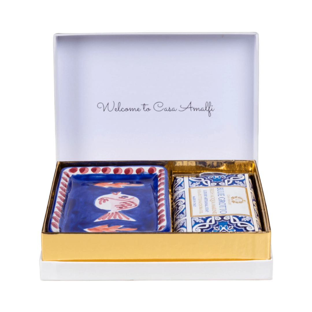Casa Amalfi Blue Grotto Single Gift Set Aqua Marine & Citrus