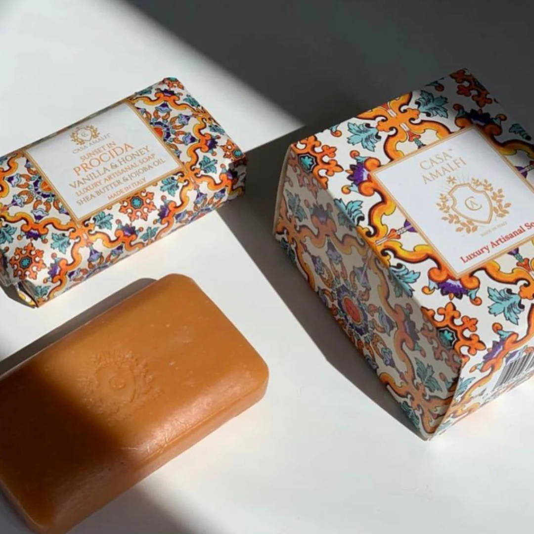 Casa Amalfi Sunset In Procida Body Soap Vanilla & Honey Set of 3 × 150g