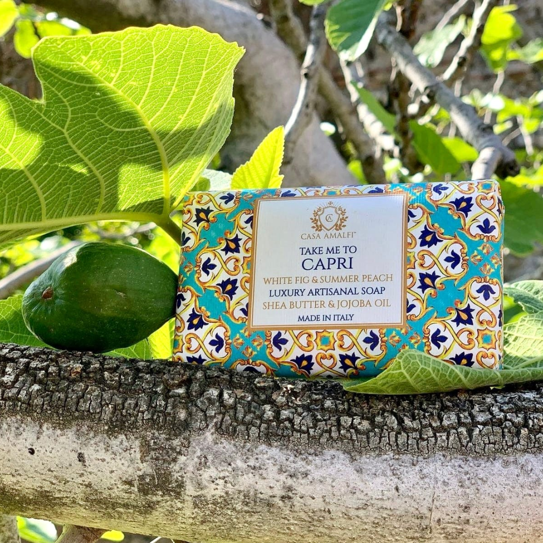Casa Amalfi Take Me To Capri Body Soap White Fig & Ivy Set of 3 × 150g