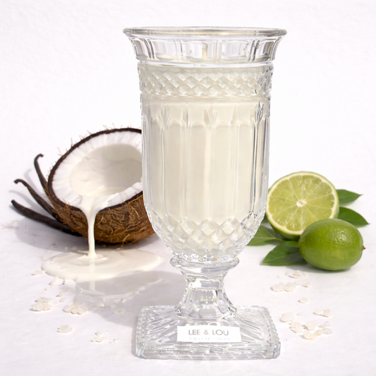 Lee & Lou Coconut & Lime Crystal Vase Candle 1.5kg main product image