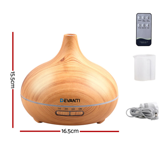 Devanti Aroma Diffuser 300mL – Light Wood