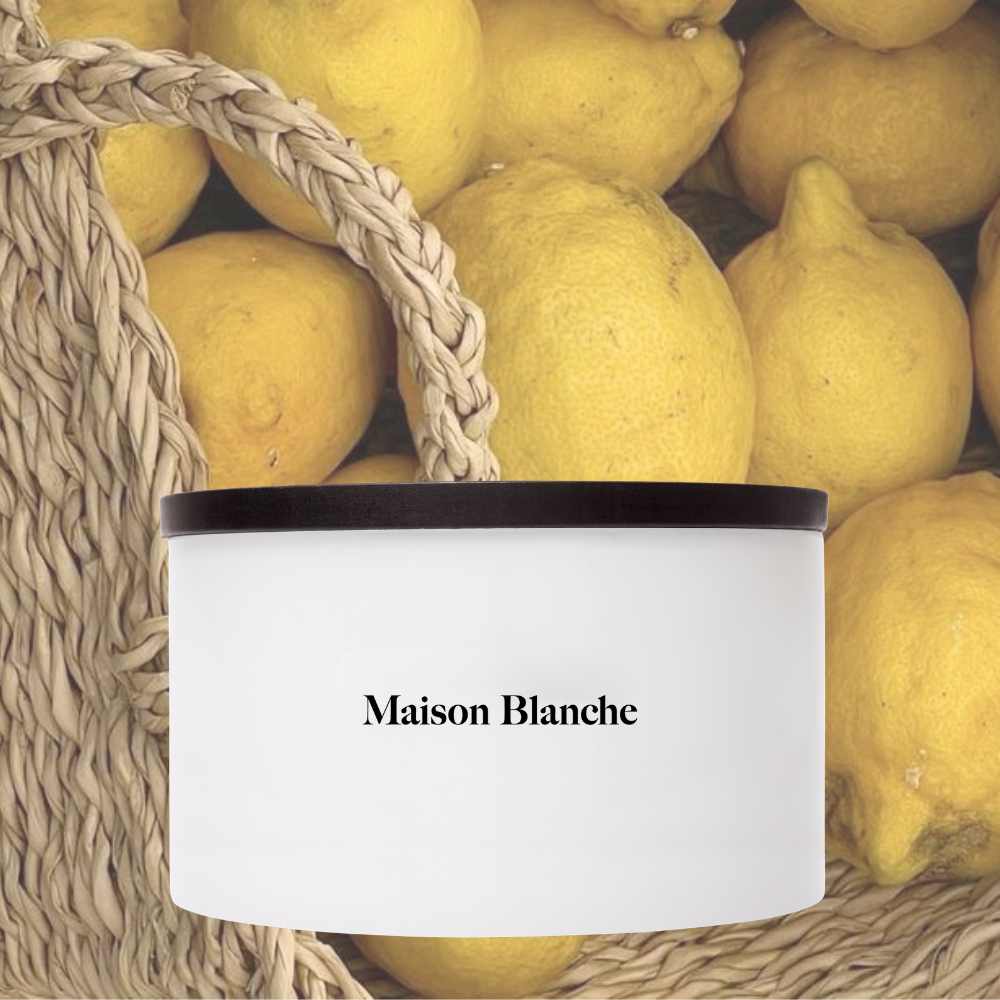 Maison Blanche 011 Lemon Verbena & Sage Deluxe Candle 800g – official Maison Blanche product image 3