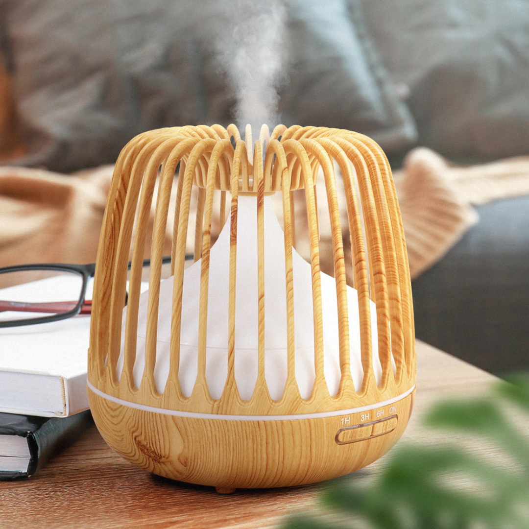 Devanti Aroma Diffuser with Remote | Ultrasonic Aromatherapy 500ml