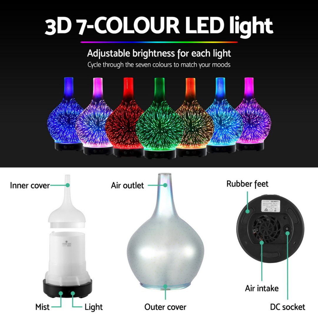 Devanti Ultrasonic Aroma Aromatherapy Diffuser