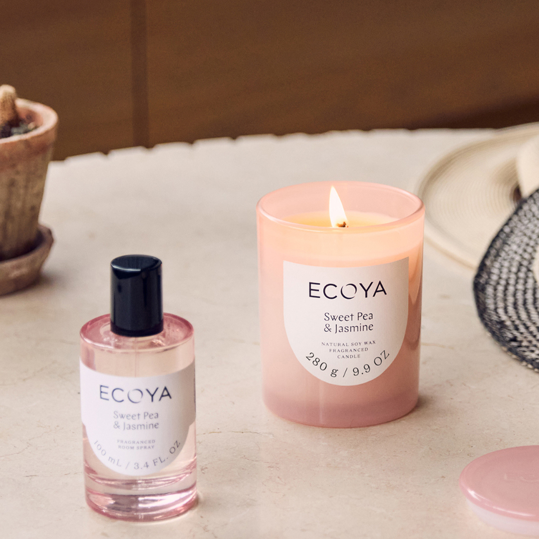 Ecoya Metro Candle Sweet Pea & Jasmine 280g