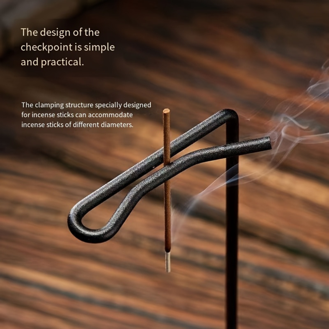 Elegant Wooden Aromatherapy Burner Base Metal Stand Diffuser