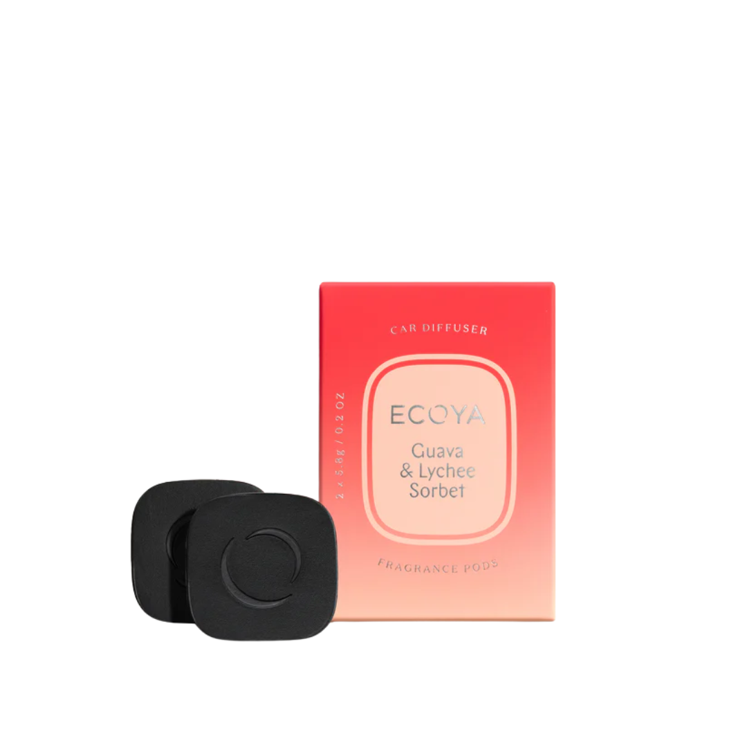 ECOYA Guava & Lychee Sorbet Car Diffuser Fragrance Pods