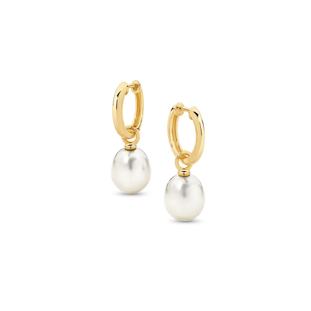 Ikecho Tilda Earrings Yellow & White Gold