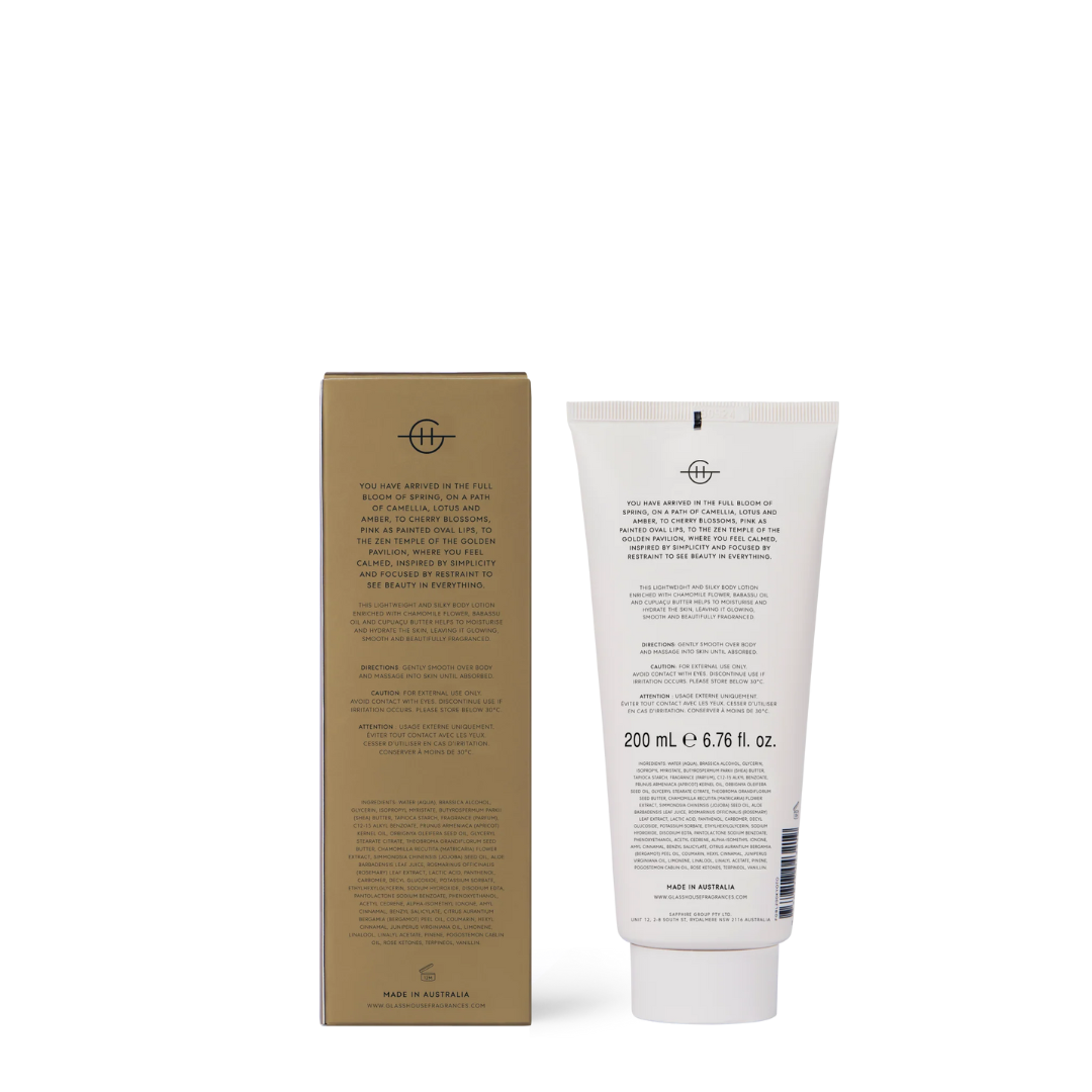 Glasshouse Fragrances Kyoto in Bloom Body Lotion 200mL