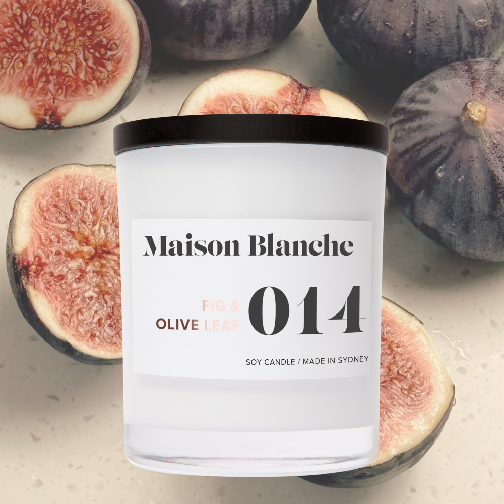 Maison Blanche 014 Fig & Olive Leaf Large Candle 400g – official Maison Blanche product image 8