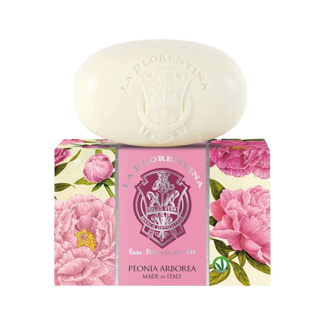 La Florentina Arboreal Peony Set of 3 Oval Soaps 300g