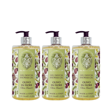 La Florentina Olive Flower Shower Gel 750 mL Set of 3 pcs