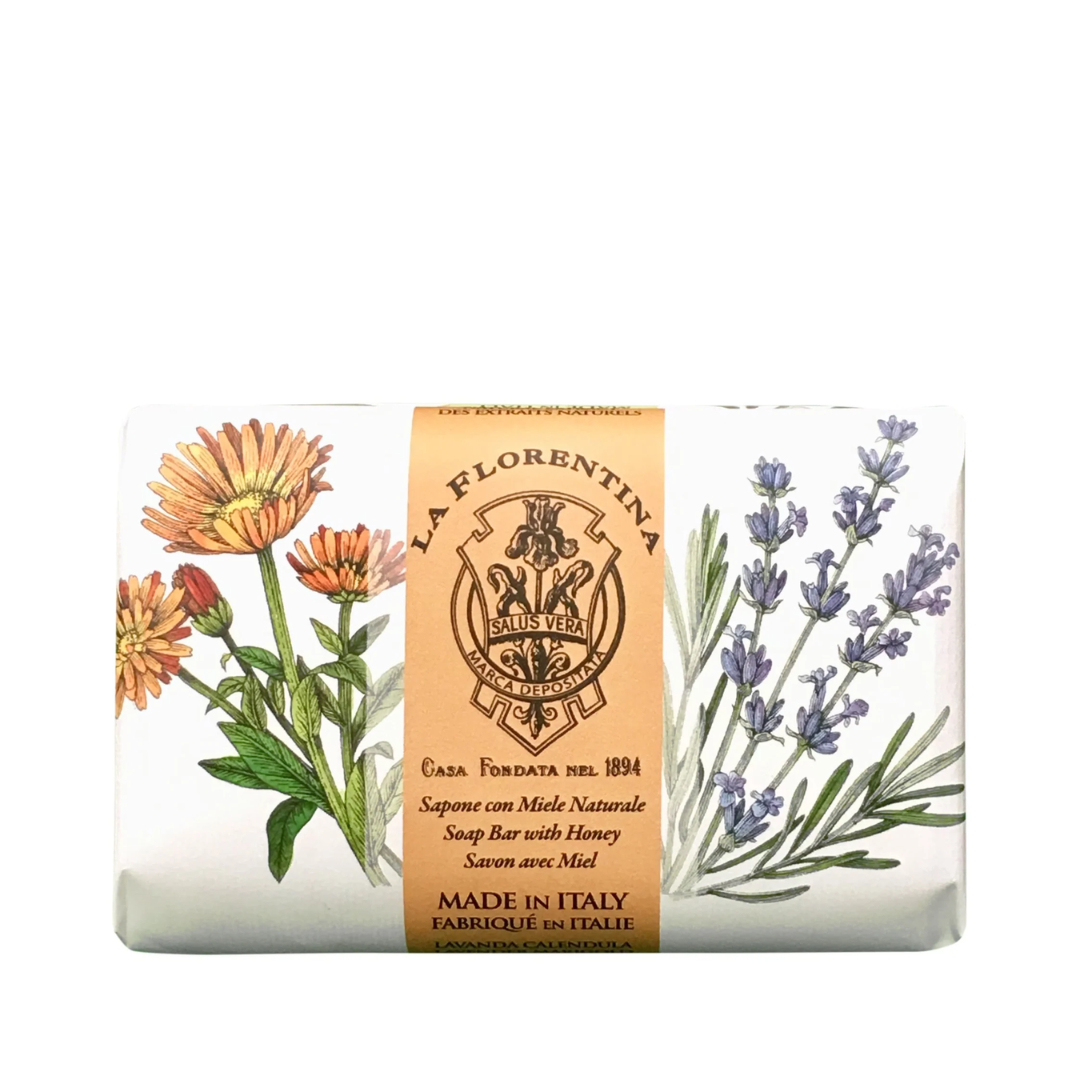 La Florentina Lavender & Marigold Set of 3 Bar Soaps 200g
