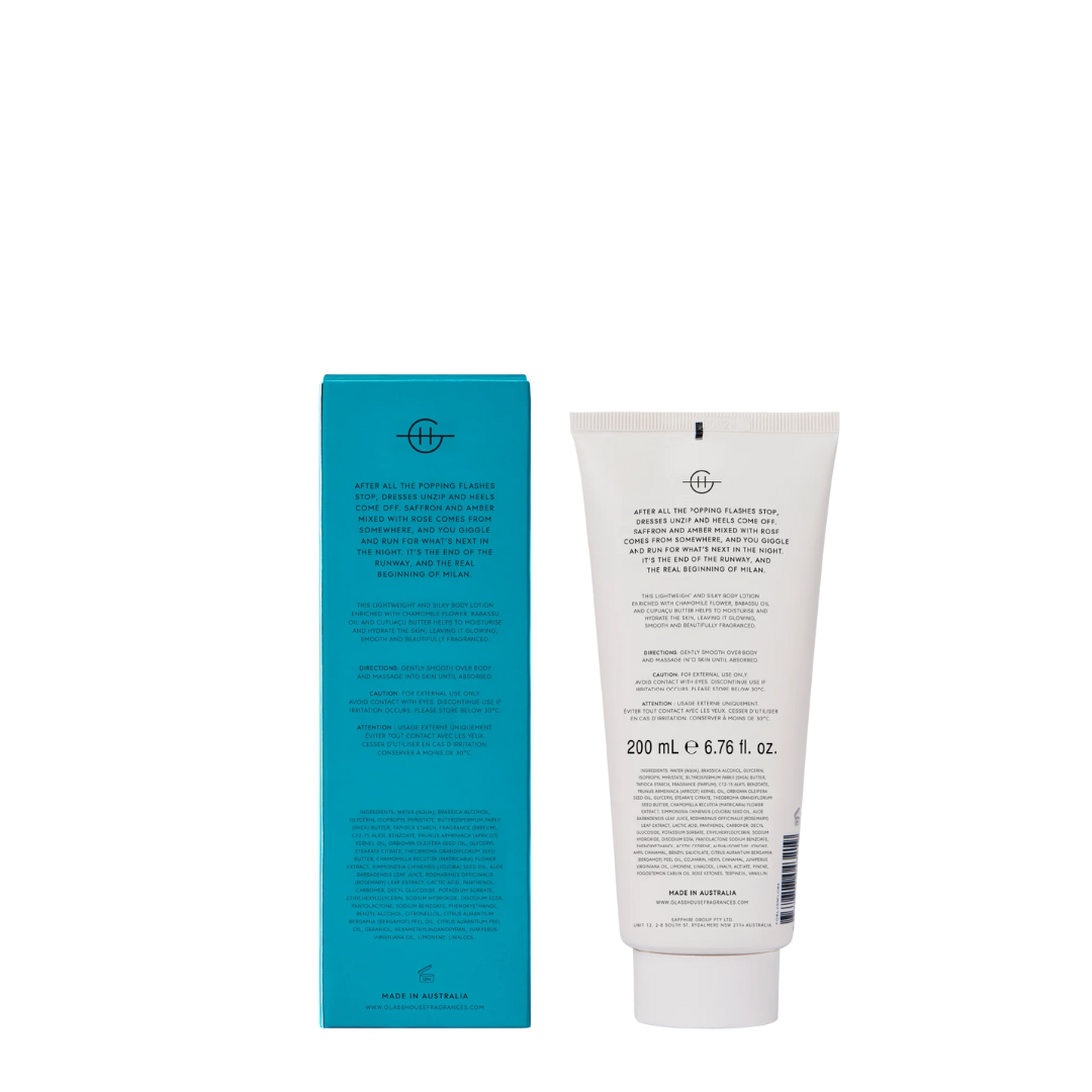 Glasshouse Fragrances Midnight in Milan Body Lotion 200mL