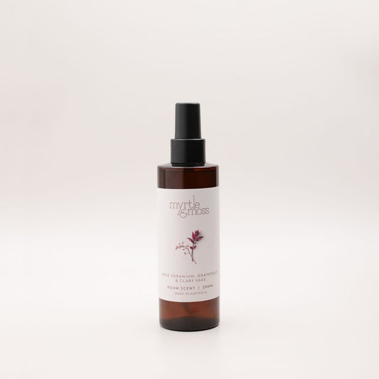 Myrtle & Moss Signature Room Scent Rose Geranium, Grapefruit & Clary Sage 200mL