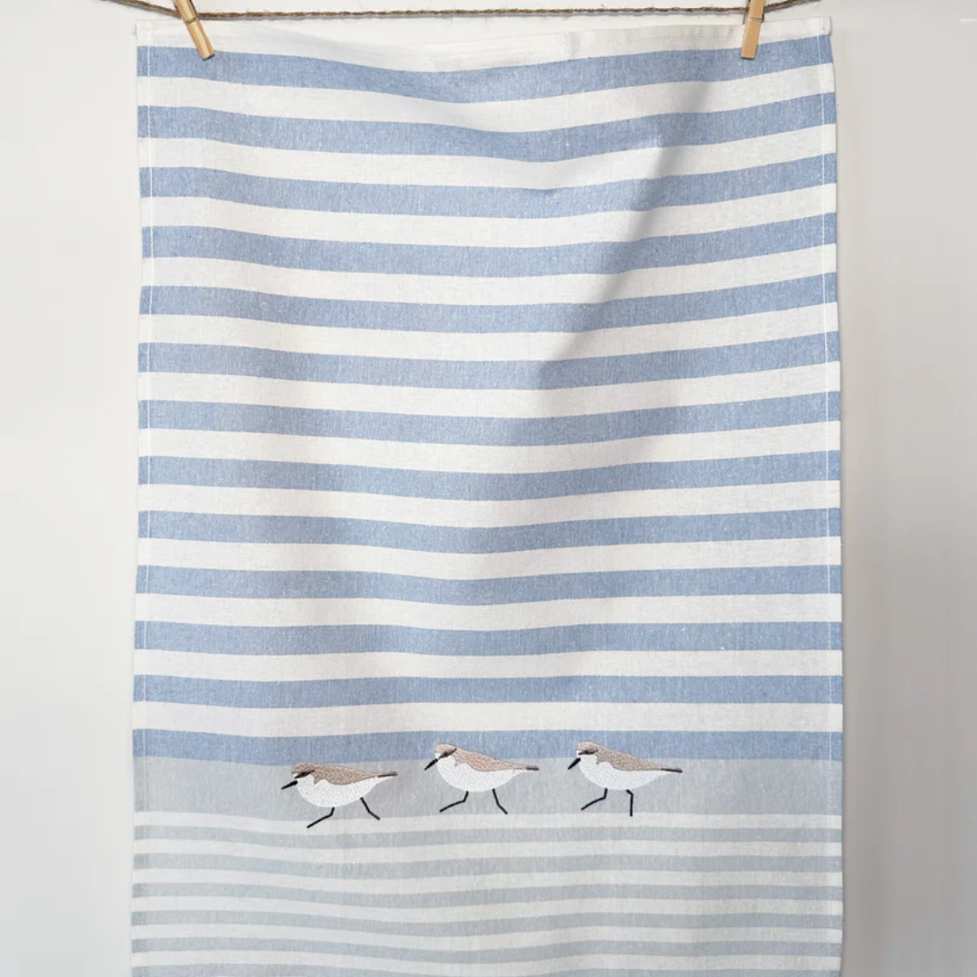 Grubentuch German Quality Tea Towels Ocean Sandpipers