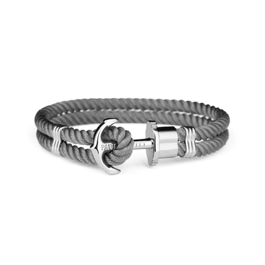 Paul Hewitt Phrep Nylon Silver / Grey Bracelet – M