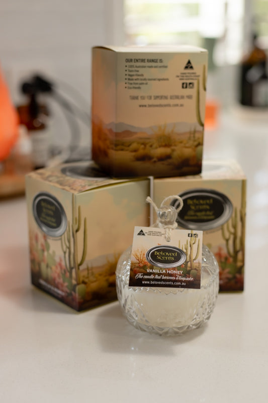 Beloved Scents Vanilla & Honey Keepsake Candle 300g – 45hr Burn
