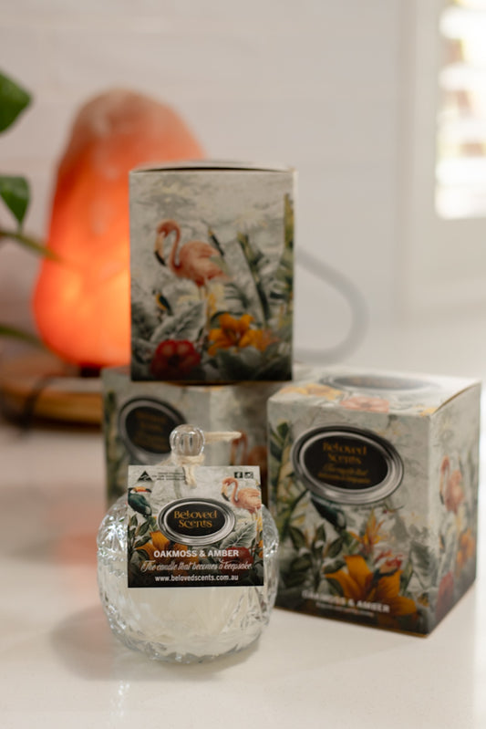 Beloved Scents Oakmoss & Amber Keepsake Candle 300g – 45hr Burn