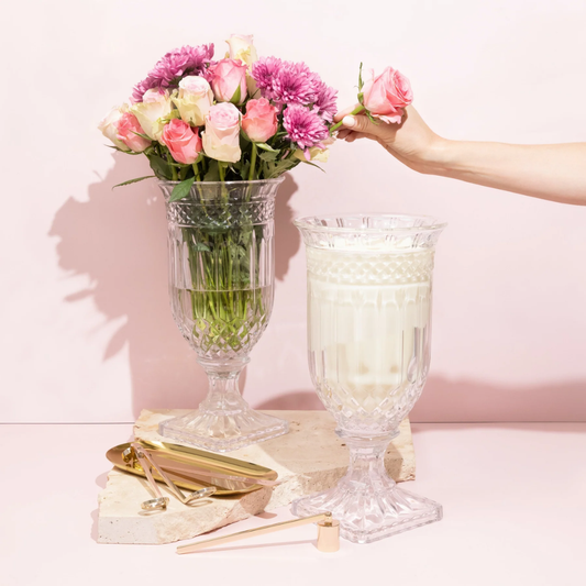Lee & Lou Park Hyatt Crystal Vase Candle 1.5kg