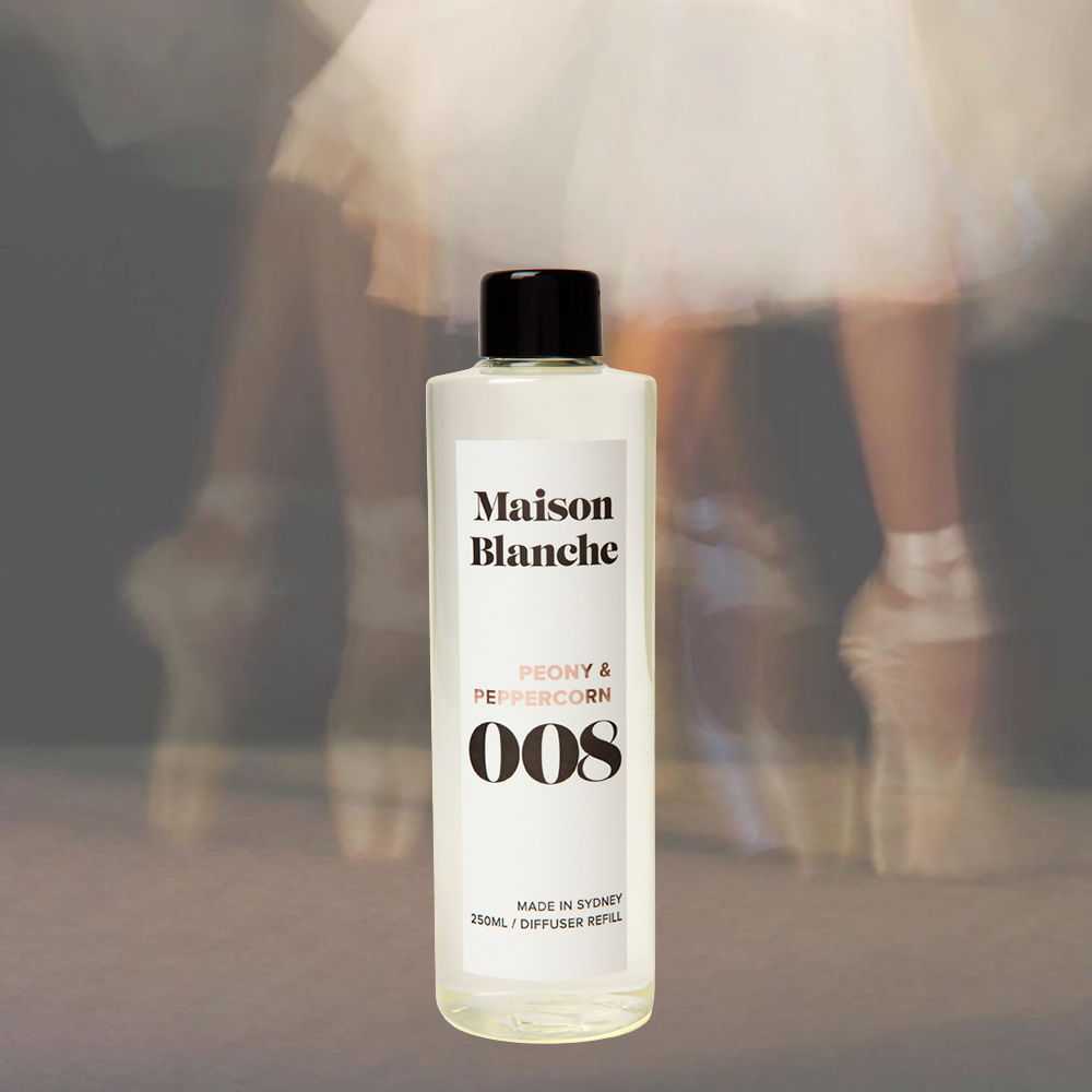 Maison Blanche 008 Peony & Peppercorn Diffuser Refill 250mL – official Maison Blanche product image 3