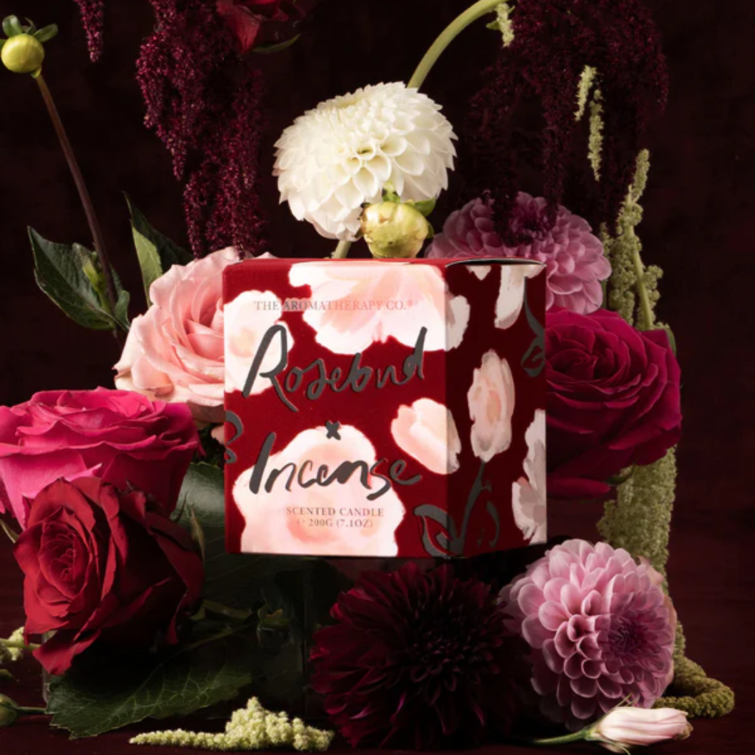 The Aromatherapy Co. Rosebud & Incense Scented Candle 80g
