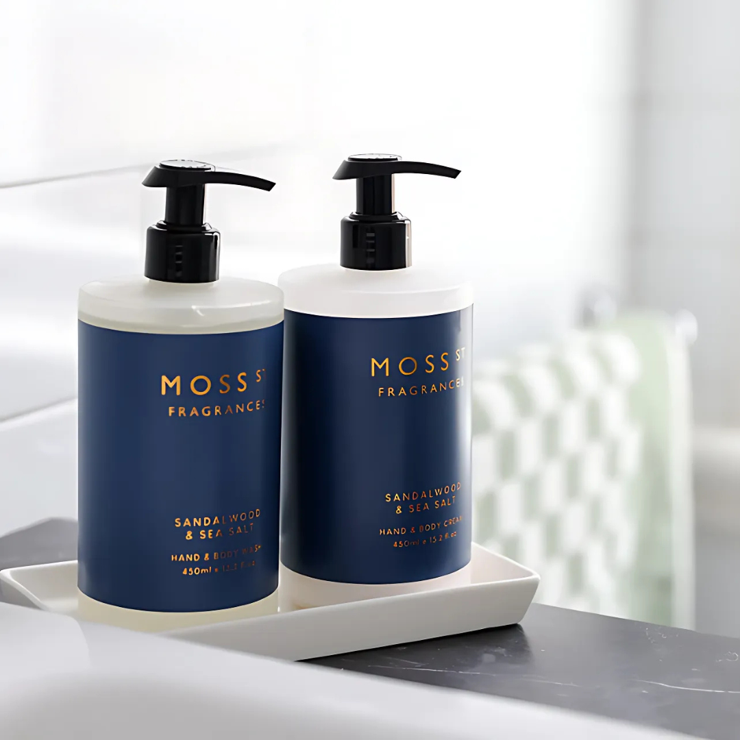MOSS ST Sandalwood & Sea Salt Hand & Body Wash 450mL