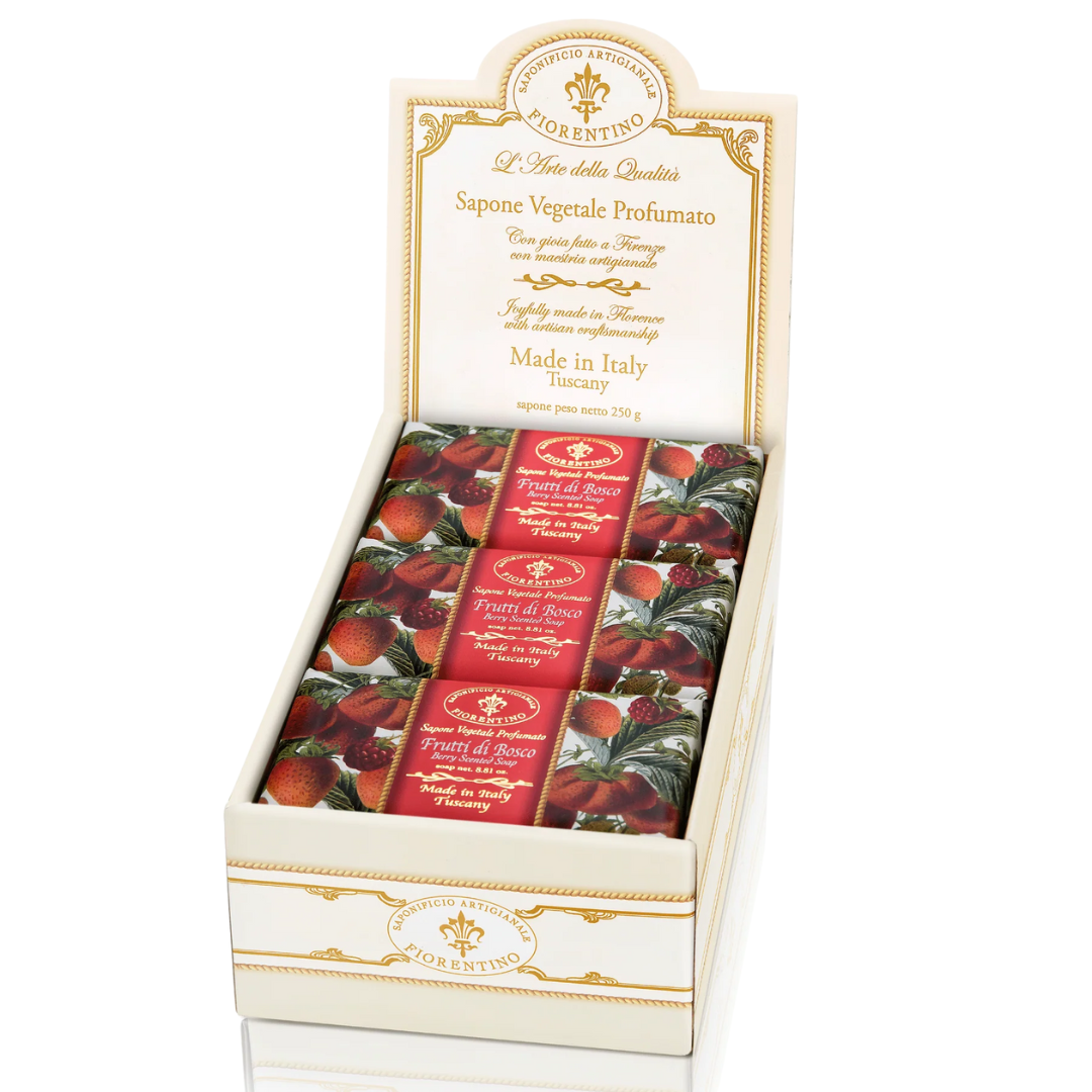 Saponificio Artigianale Fiorentino Berries Bar Soap 6 x 250g
