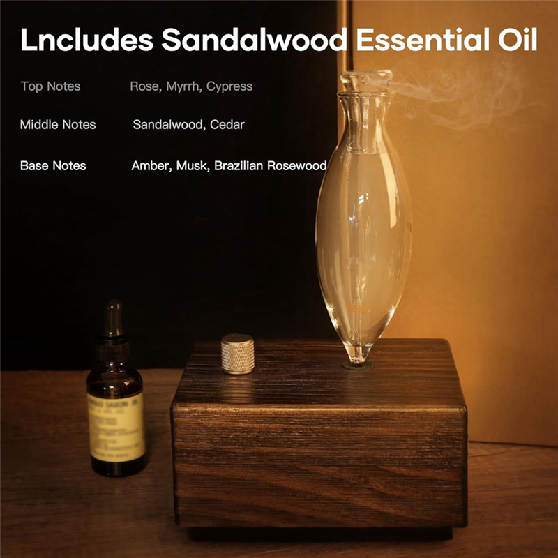 A11R Cordless Waterless Essential Oil Diffuser for Large Rooms