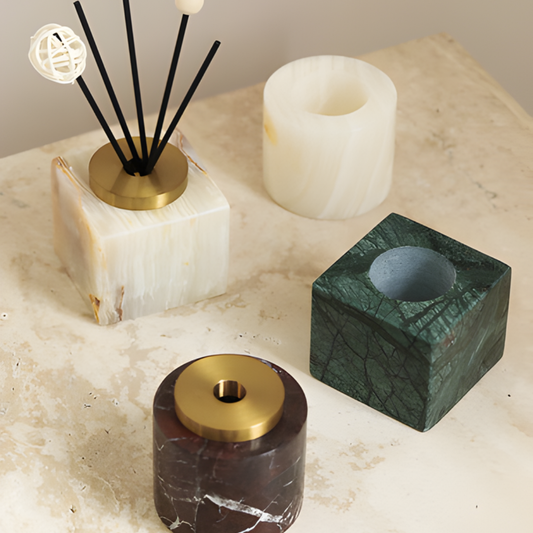 Simple Nordic Marble Aromatherapy Bottle Reed Diffuser